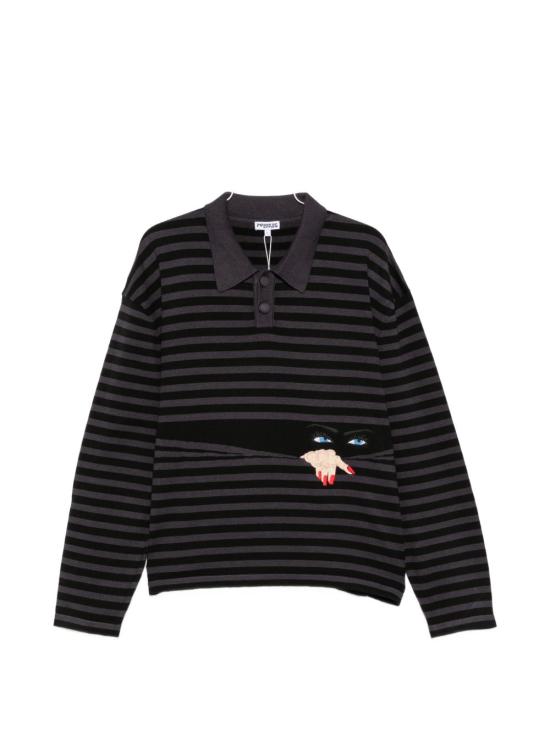 26FW 하우스 오브 에러스 스웨터 HEFW26SW01012 0486 BLACK GREY