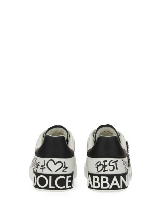 돌체앤가바나 포르토피노 카프스킨 스니커즈 CS1760 A9AG189697 - DOLCE & GABBANA