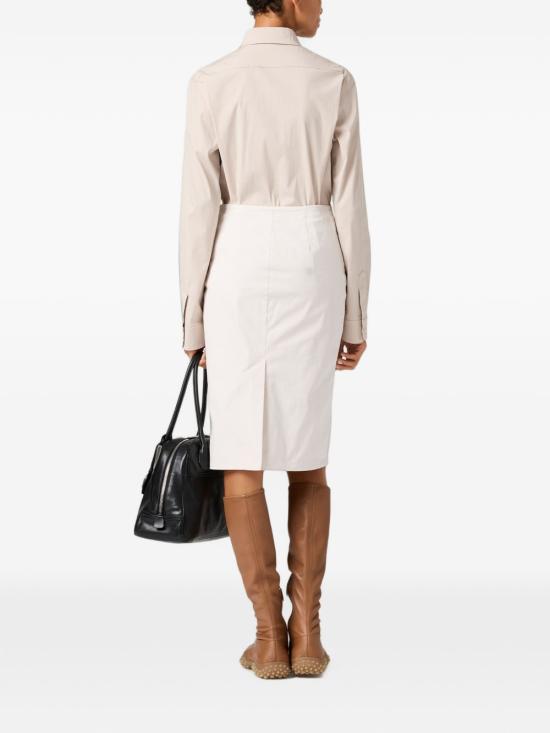 26FW 미우미우 포플린 스트레치 셔츠 MK2061 6472F0A08 WHITE - MIU MIU