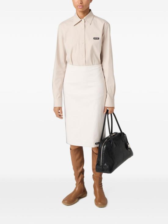26FW 미우미우 포플린 스트레치 셔츠 MK2061 6472F0A08 WHITE - MIU MIU