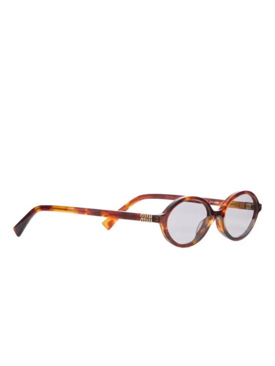 26SS 미우미우 뮤 리가르드 오벌 선글라스 0MU04ZS50 21C40O HAVANA MAHOGANY GREY BROWN - MIU MIU