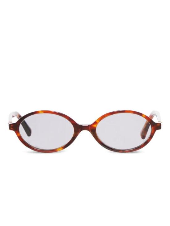 26SS 미우미우 뮤 리가르드 오벌 선글라스 0MU04ZS50 21C40O HAVANA MAHOGANY GREY BROWN