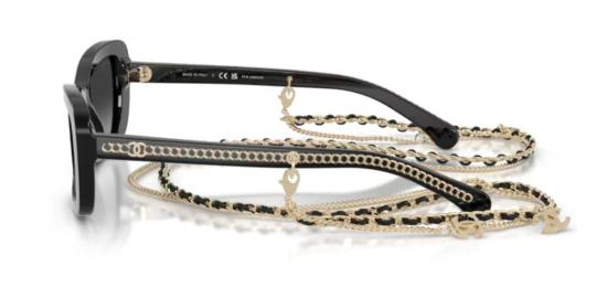 26SS 샤넬 선글라스 CH5553 C622S8 54 BLACK - CHANEL