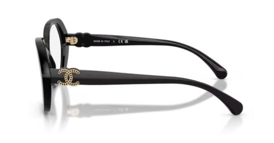 26SS 샤넬 안경 CH3496 C622 56 BLACK - CHANEL