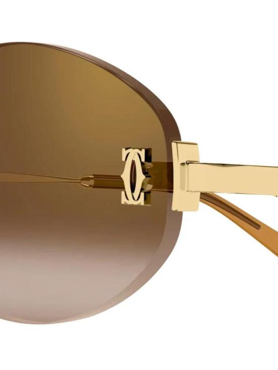 26SS 까르띠에 선글라스 CT0592S002 Gold 56 - CARTIER