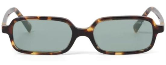  미우미우 선글라스 SMU11ZC051EVAU FE04M Water Green Lenses BROWN