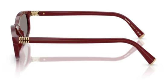 26FW 미우미우 타원형 프레임 선글라스 MUA06S21I80Q BURGUNDY - MIU MIU