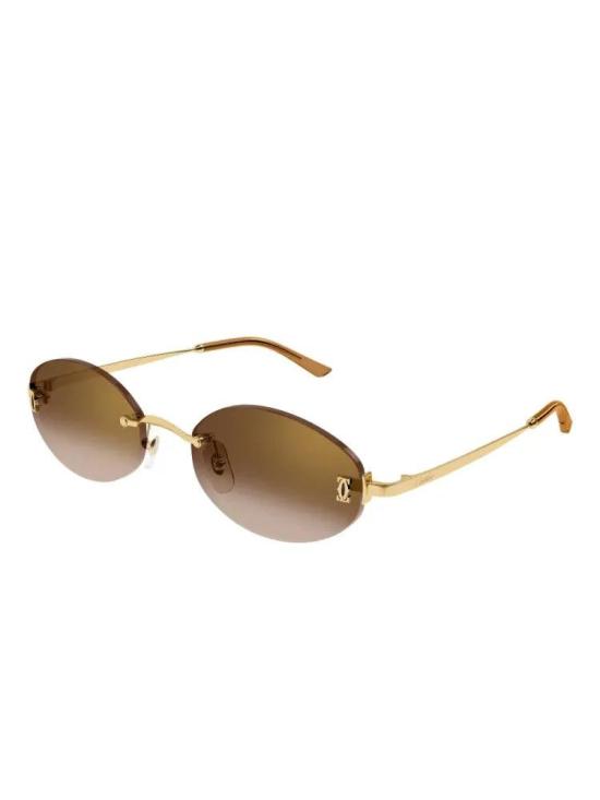 26SS 까르띠에 선글라스 CT0592S002 Gold 56 - CARTIER