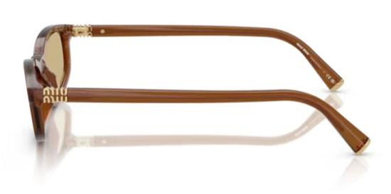 26FW 미우미우 타원형 프레임 선글라스 MUA06S22I10R BROWN - MIU MIU