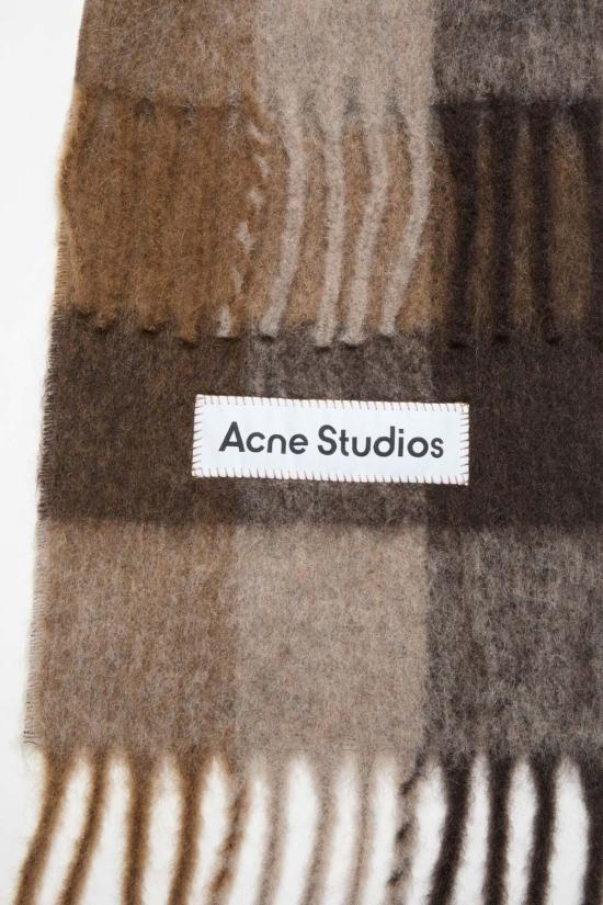  아크네 스튜디오 머플러/스카프 모헤어 체크 스카프 - ACNE STUDIOS
