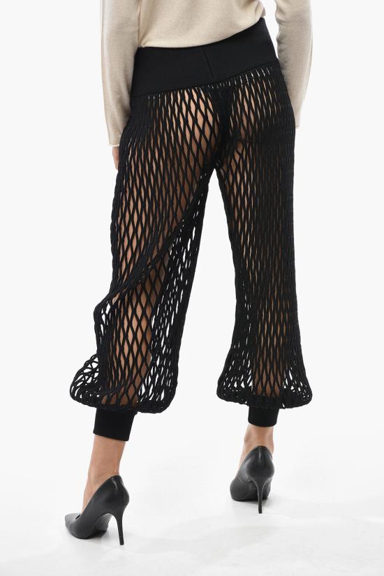  알라이아 스트레이트 팬츠 AA9P1146K003A995 Black - ALAIA
