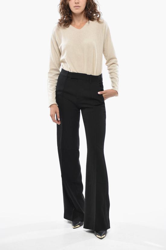  피비 파일로 스트레이트 팬츠 AP06VI0075 900BK Black - PHOEBE PHILO