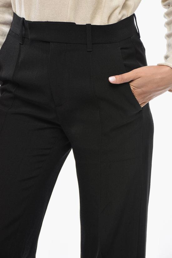  피비 파일로 스트레이트 팬츠 AP06VI0075 900BK Black - PHOEBE PHILO