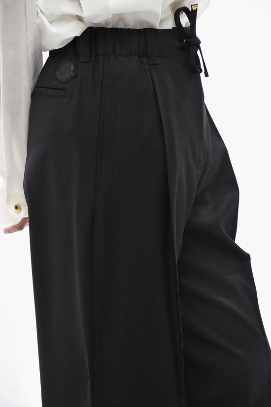  몽클레어 울 개버딘 테일러드 트라우저 2A00018598XP999 Black - MONCLER