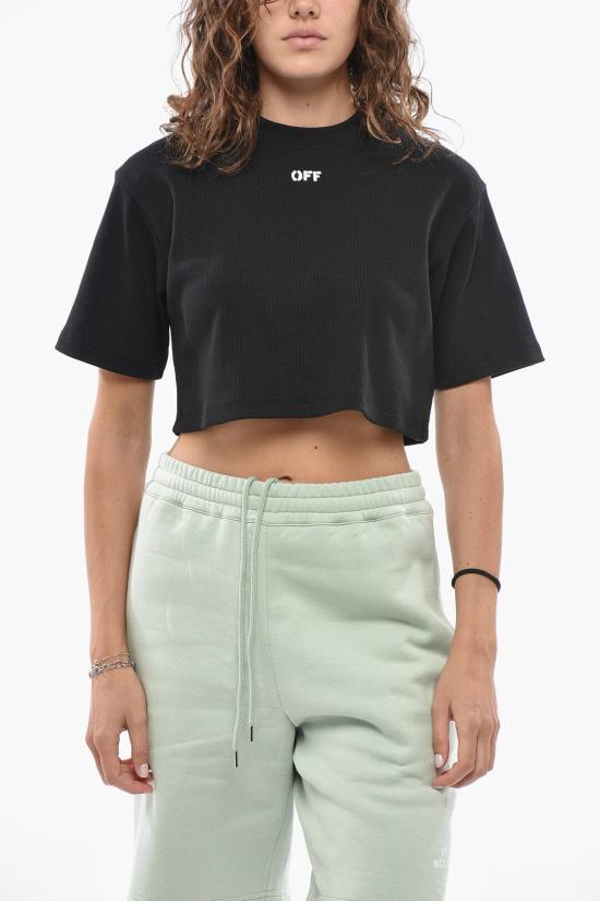  오프화이트 반팔 티셔츠 OWAA081F23JER0011001 Black
