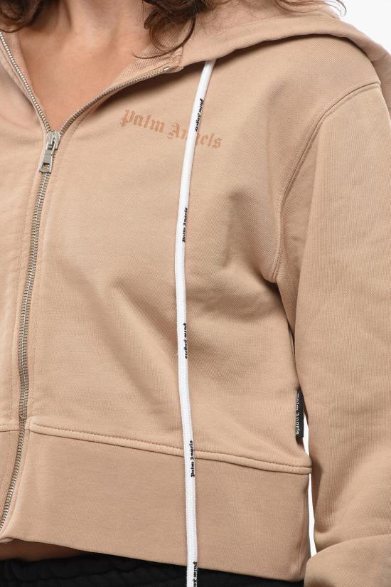  팜앤젤스 후드 티셔츠 PWBE013S23FLE0026161 Beige - PALM ANGELS