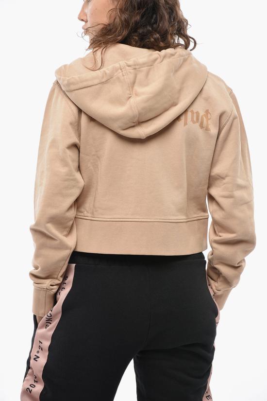 팜앤젤스 후드 티셔츠 PWBE013S23FLE0026161 Beige - PALM ANGELS