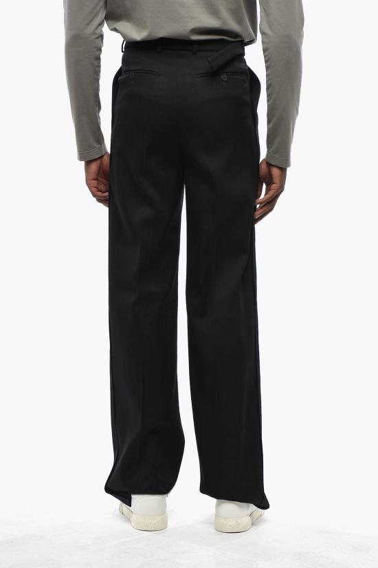  랑방 스트레이트 팬츠 RUTR0049 4885P24 10 Black - LANVIN