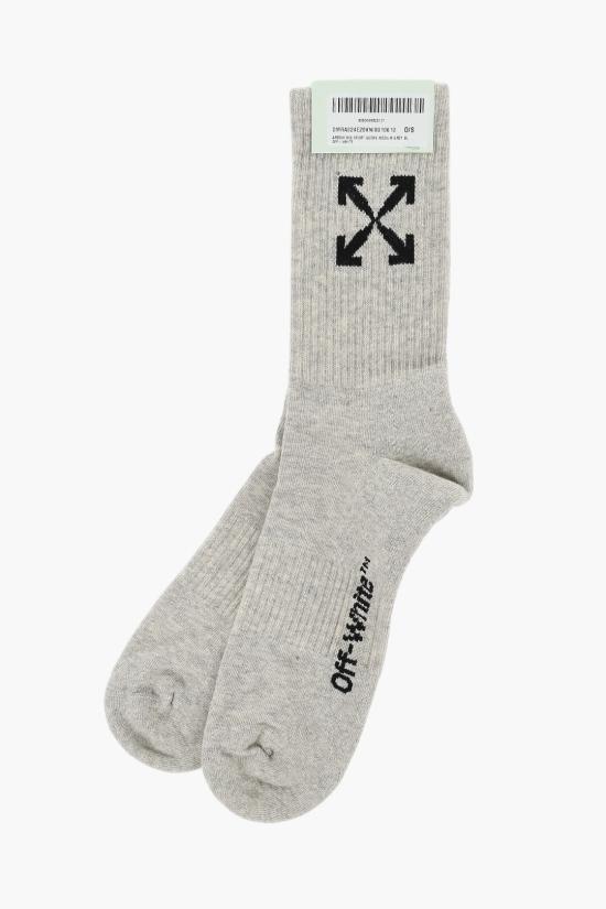  오프화이트 양말 OMRA024E20KNI0010610 Gray - OFF WHITE