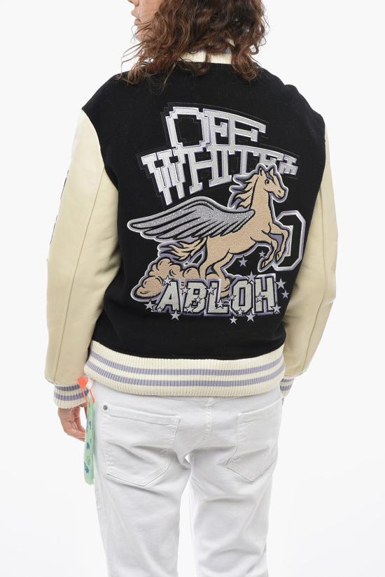  오프화이트 봄버 자켓 OWEH020S23FAB0011036 Black - OFF WHITE