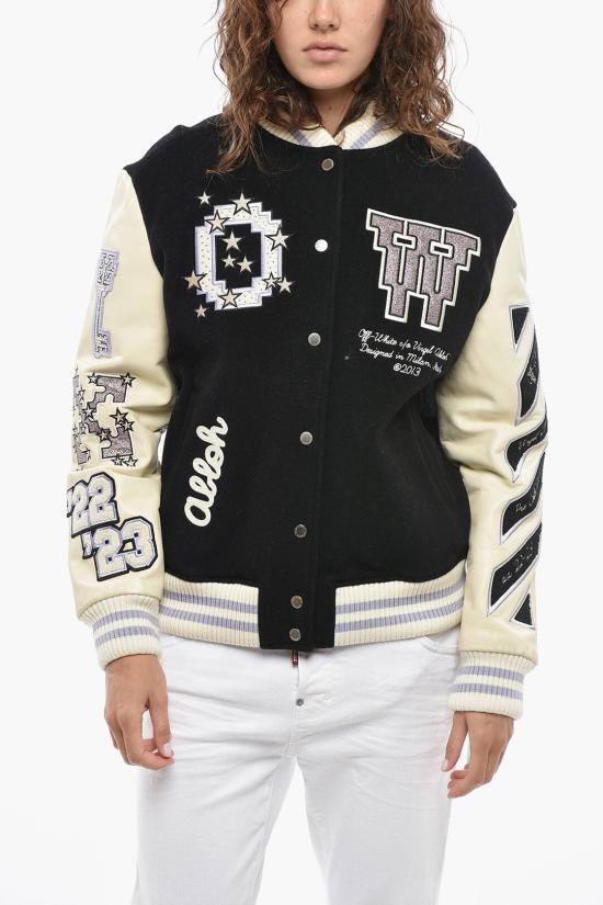  오프화이트 봄버 자켓 OWEH020S23FAB0011036 Black