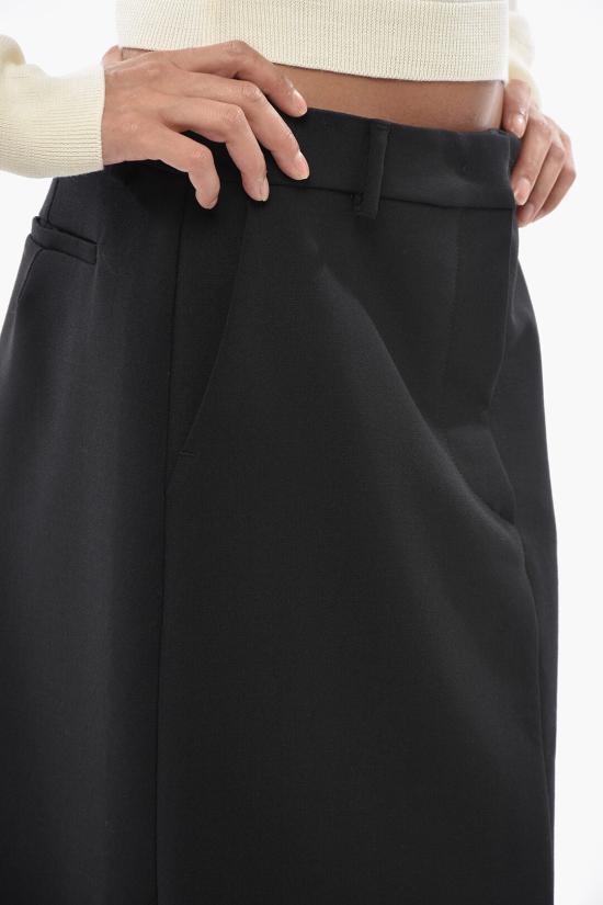  막스마라 롱 스커트 LAGO 0 003 28 Black - MAX MARA