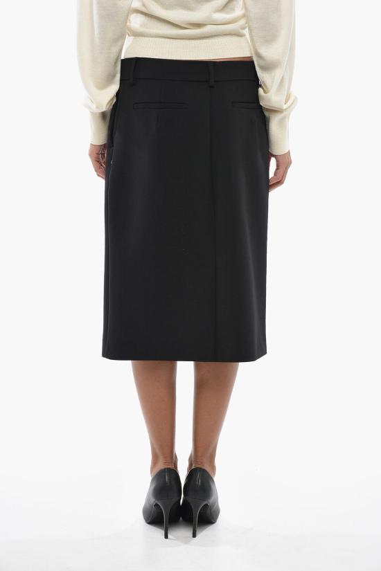  막스마라 롱 스커트 LAGO 0 003 28 Black - MAX MARA