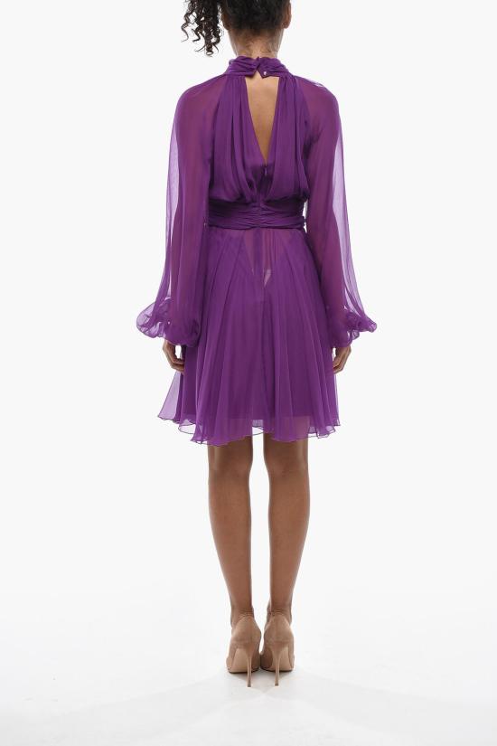  돌체앤가바나 숏 원피스 F60AXT FU1AT F0571 Violet - DOLCE & GABBANA