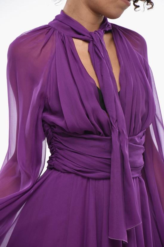  돌체앤가바나 숏 원피스 F60AXT FU1AT F0571 Violet - DOLCE & GABBANA