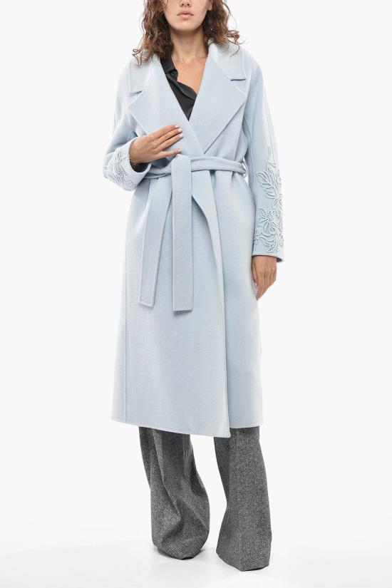  에르마노 설비노 코트 D47ED058EY2MF824 Blue - ERMANNO SCERVINO