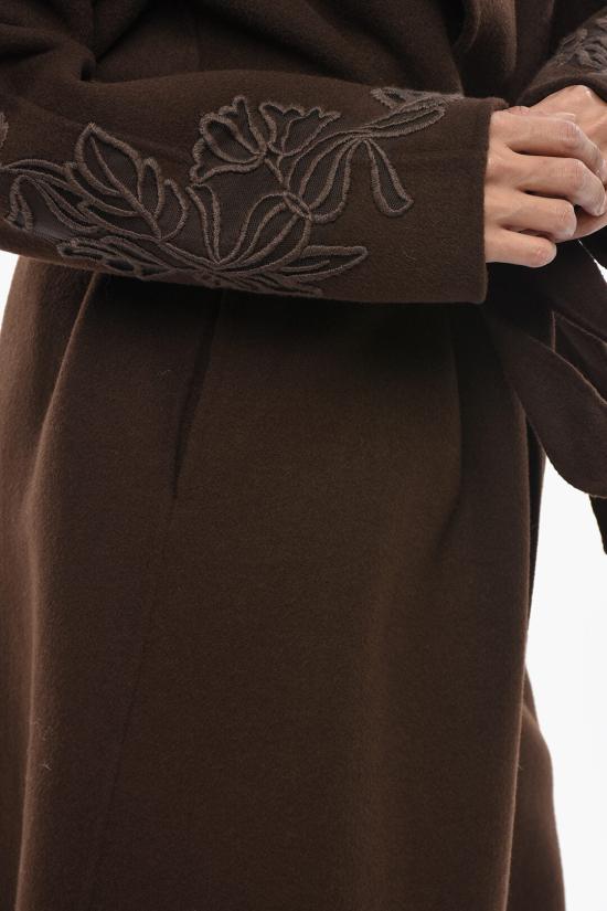  에르마노 설비노 코트 D47ED058EY2MF938 Brown - ERMANNO SCERVINO