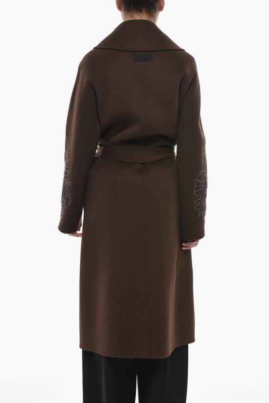  에르마노 설비노 코트 D47ED058EY2MF938 Brown - ERMANNO SCERVINO