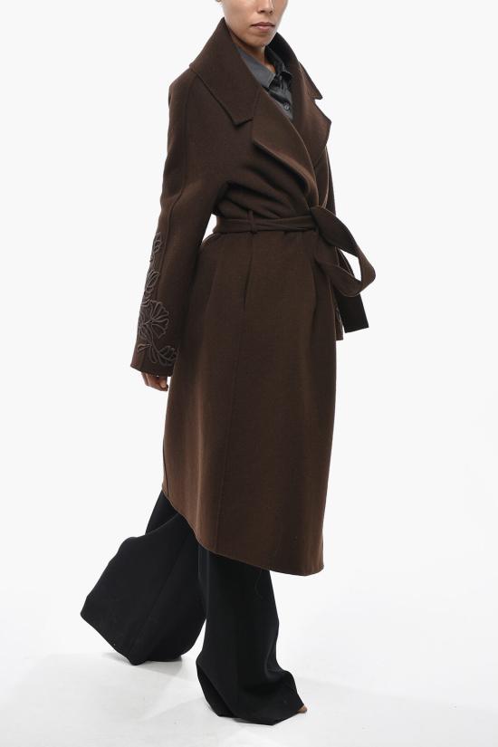  에르마노 설비노 코트 D47ED058EY2MF938 Brown - ERMANNO SCERVINO