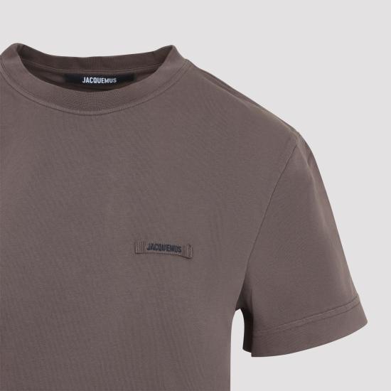 26FW 자크뮈스 그로그랭 로고 솟슬리브 티셔츠 TSW00550AJ00029 850 BROWN - JACQUEMUS