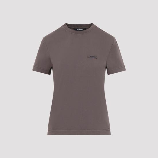 26FW 자크뮈스 그로그랭 로고 솟슬리브 티셔츠 TSW00550AJ00029 850 BROWN - JACQUEMUS