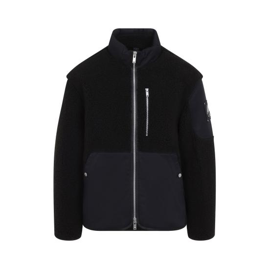 26FW 무스너클 SAGLEK 플리스 집 자켓 M35MS601 292 BLACK - MOOSE KNUCKLES