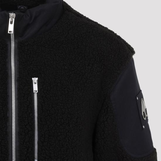 26FW 무스너클 SAGLEK 플리스 집 자켓 M35MS601 292 BLACK - MOOSE KNUCKLES