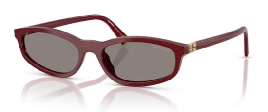 26FW 미우미우 타원형 프레임 선글라스 MUA06S21I80Q BURGUNDY - MIU MIU
