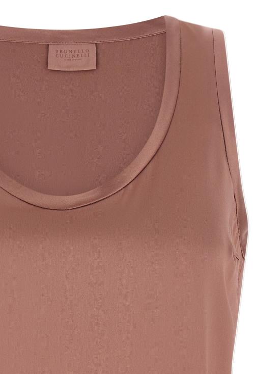  브루넬로 쿠치넬리 민소매 티셔츠 LDM0C59E0600C8691 ROSE - BRUNELLO CUCINELLI