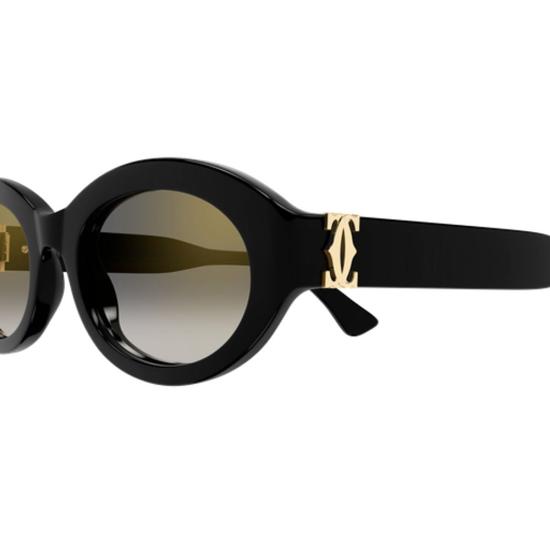 26SS 까르띠에 선글라스 CT0588S 001 BLACK BLACK GREY 53 - CARTIER