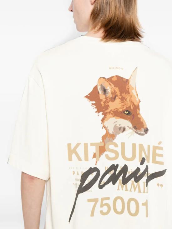 26FW 메종키츠네 반팔 티셔츠 MQMJT00KJ0119 0063 NOBLE BEIGE - MAISON KITSUNE