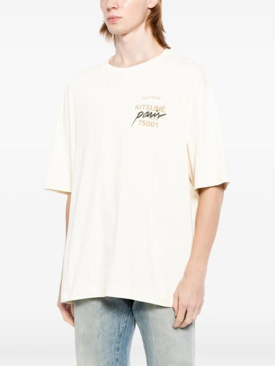 26FW 메종키츠네 반팔 티셔츠 MQMJT00KJ0119 0063 NOBLE BEIGE - MAISON KITSUNE