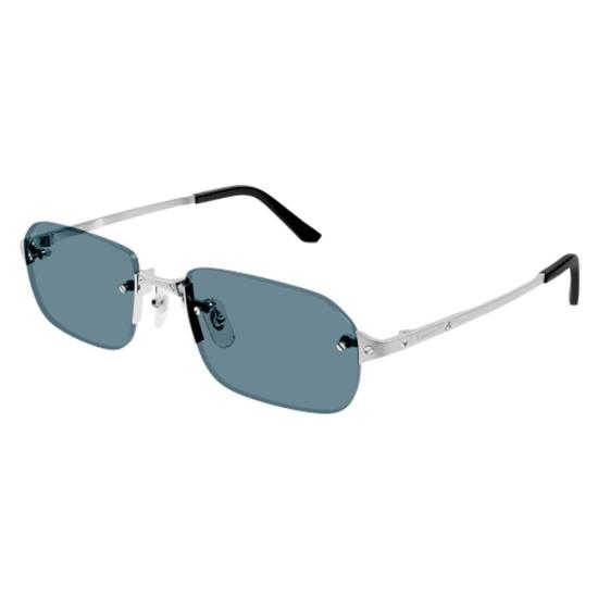 26SS 까르띠에 선글라스 CT0460S 003 SILVER SILVER LIGHT BLUE 56 - CARTIER