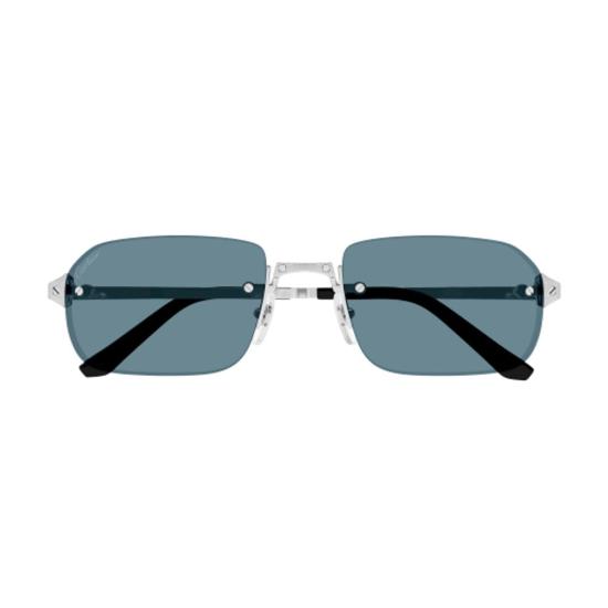 26SS 까르띠에 선글라스 CT0460S 003 SILVER SILVER LIGHT BLUE 56
