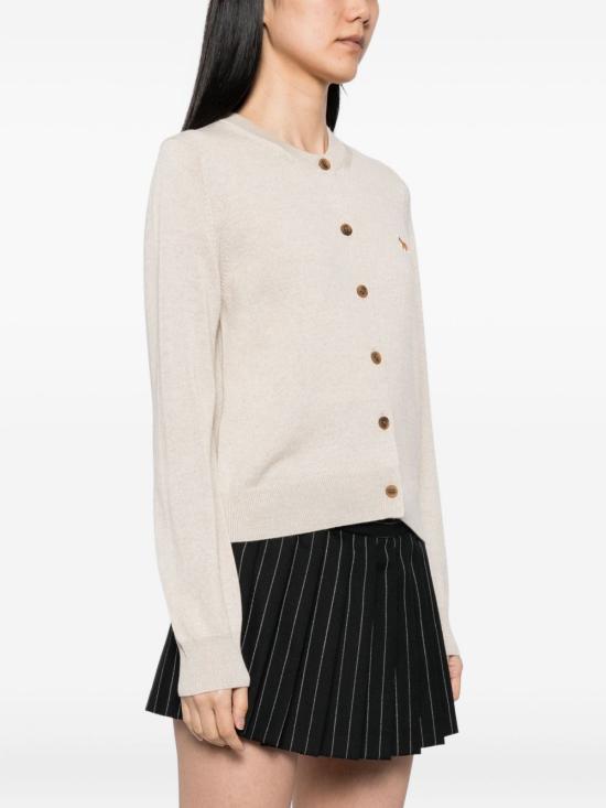  메종키츠네 베이비 폭스 메리노 레귤러 가디건 PW00502KT1181H218 AI26 BEIGE - MAISON KITSUNE