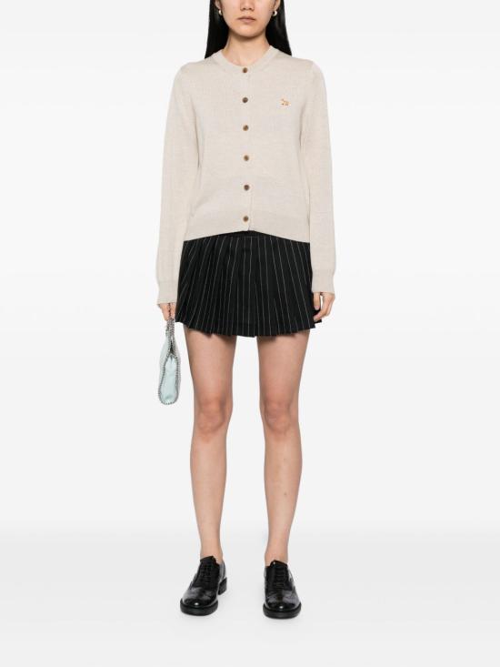  메종키츠네 베이비 폭스 메리노 레귤러 가디건 PW00502KT1181H218 AI26 BEIGE - MAISON KITSUNE