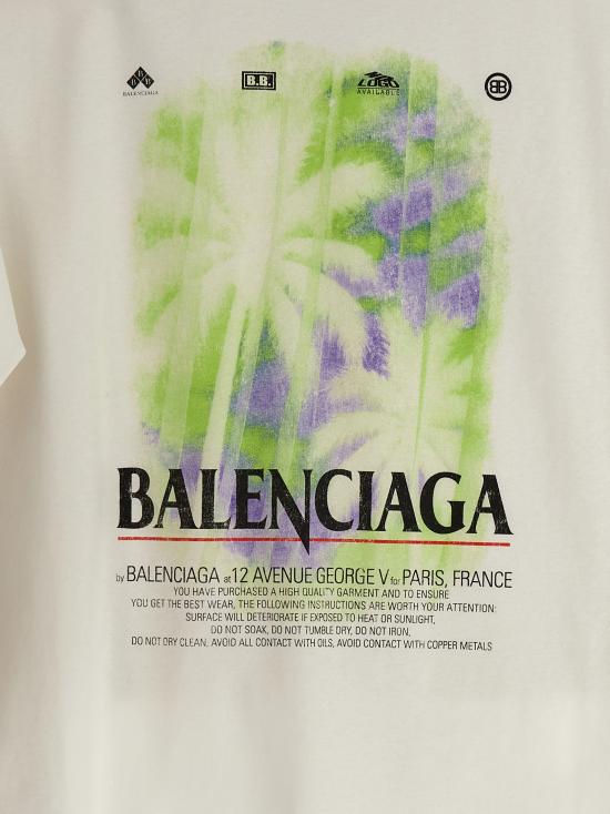 26FW 발렌시아가 더 윈도우 미디움 핏 티셔츠 764235TUV079000 White - BALENCIAGA