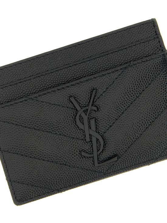 26FW 생로랑 카산드라 마틀라세 카드 케이스 423291BOW081000 Black - SAINT LAURENT