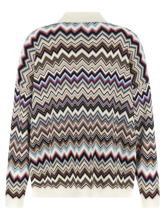 26FW 미소니 폴로 티셔츠 DS26WN1BBK01KOSMSPL Multicolor - MISSONI