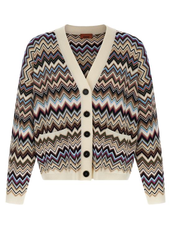 26FW 미소니 가디건 DS26WM0QBK01KOSMSPL Multicolor